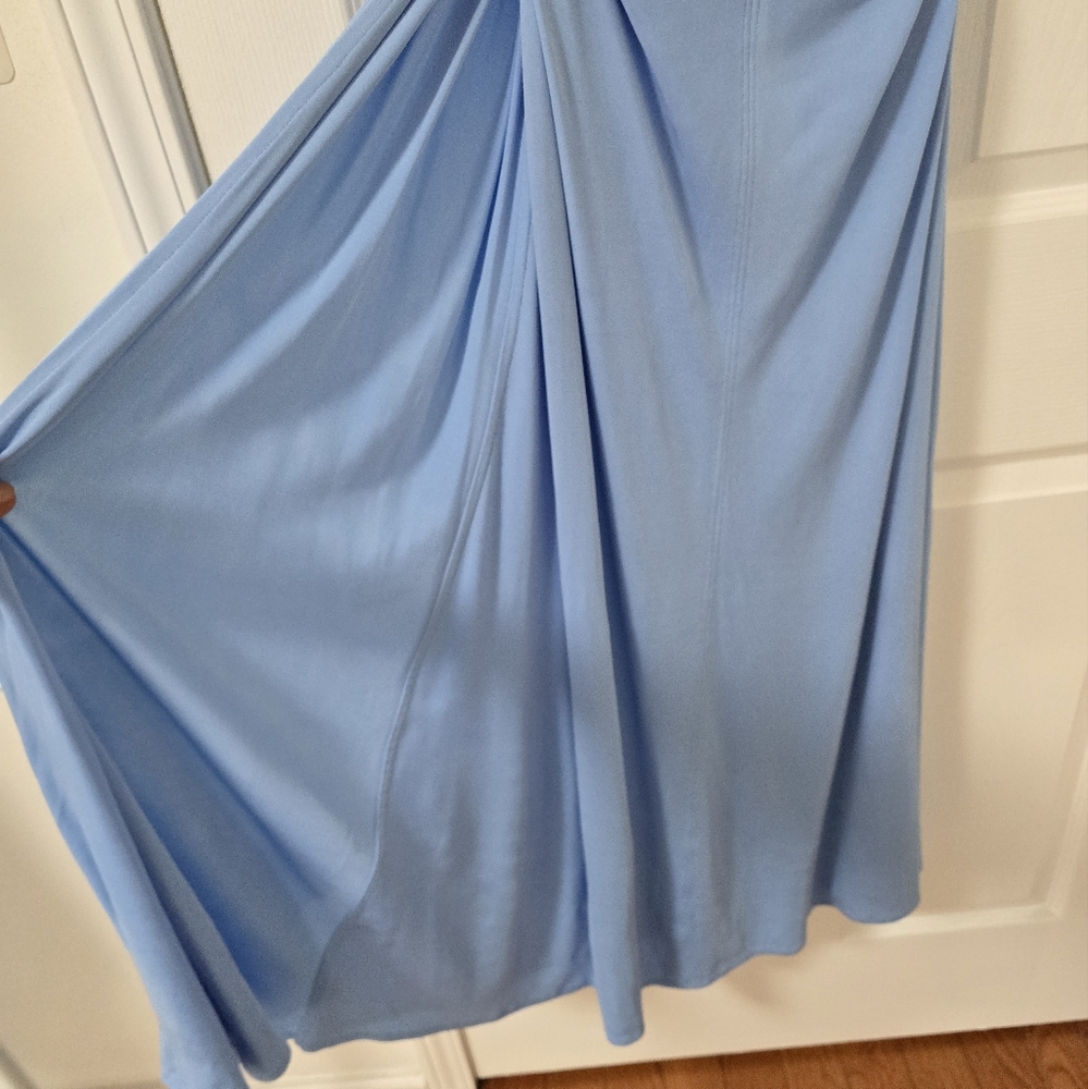 Bottega Veneta Ring Detail Jersey Maxi Gown Dress In Admiral New Size 38… - Picture 10 of 16